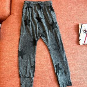 Nununu grey black star baggy sweatpant jogger minimalist grunge unisex 4/5